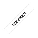 Brother TZE-FX221 - Ruban d'étiquettes pour P-Touch 9 mm noir sur blanc