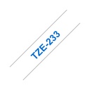Brother TZe233 - Ruban d'étiquettes pour P-Touch 12 mm bleu sur blanc