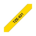 Brother TZe621 - Ruban d'étiquettes pour P-Touch 9 mm noir sur jaune