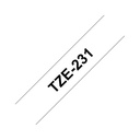 Brother TZe231 - Ruban d'étiquettes pour P-Touch 12 mm noir sur blanc