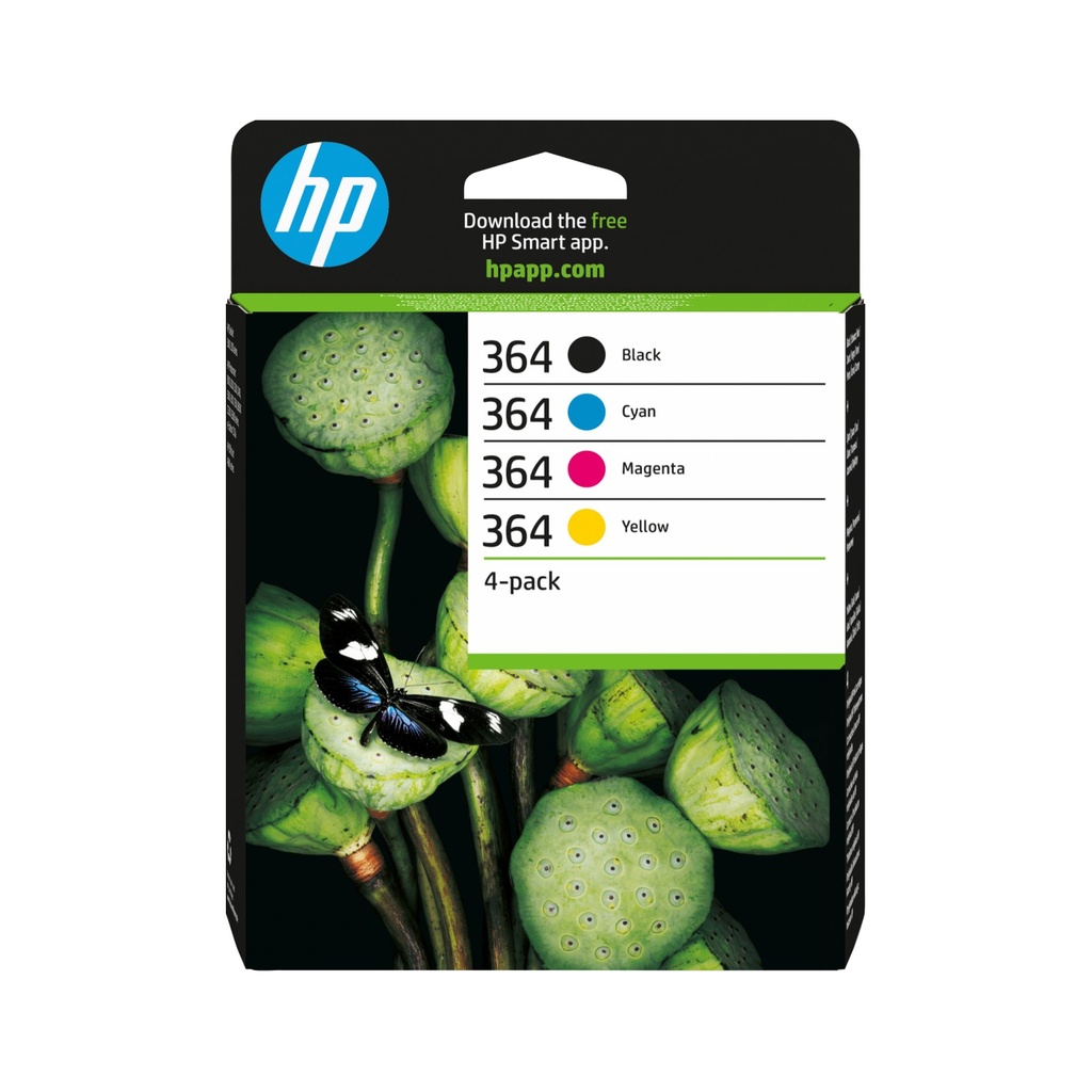 HP 364 gele - Pack de cartouches d'encre (cyan, magenta, noir)