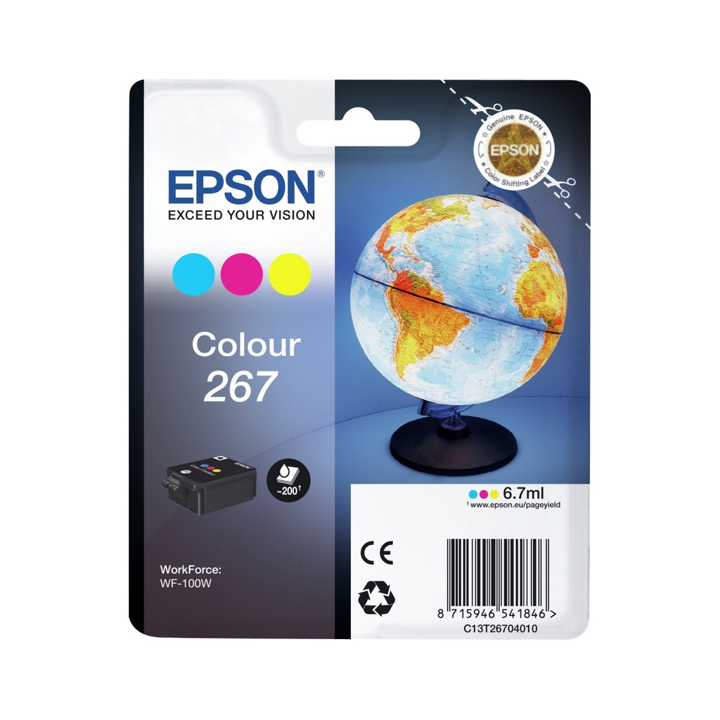 [C13T26704010] EPSON 267 - Cartouche d'encre tricolore