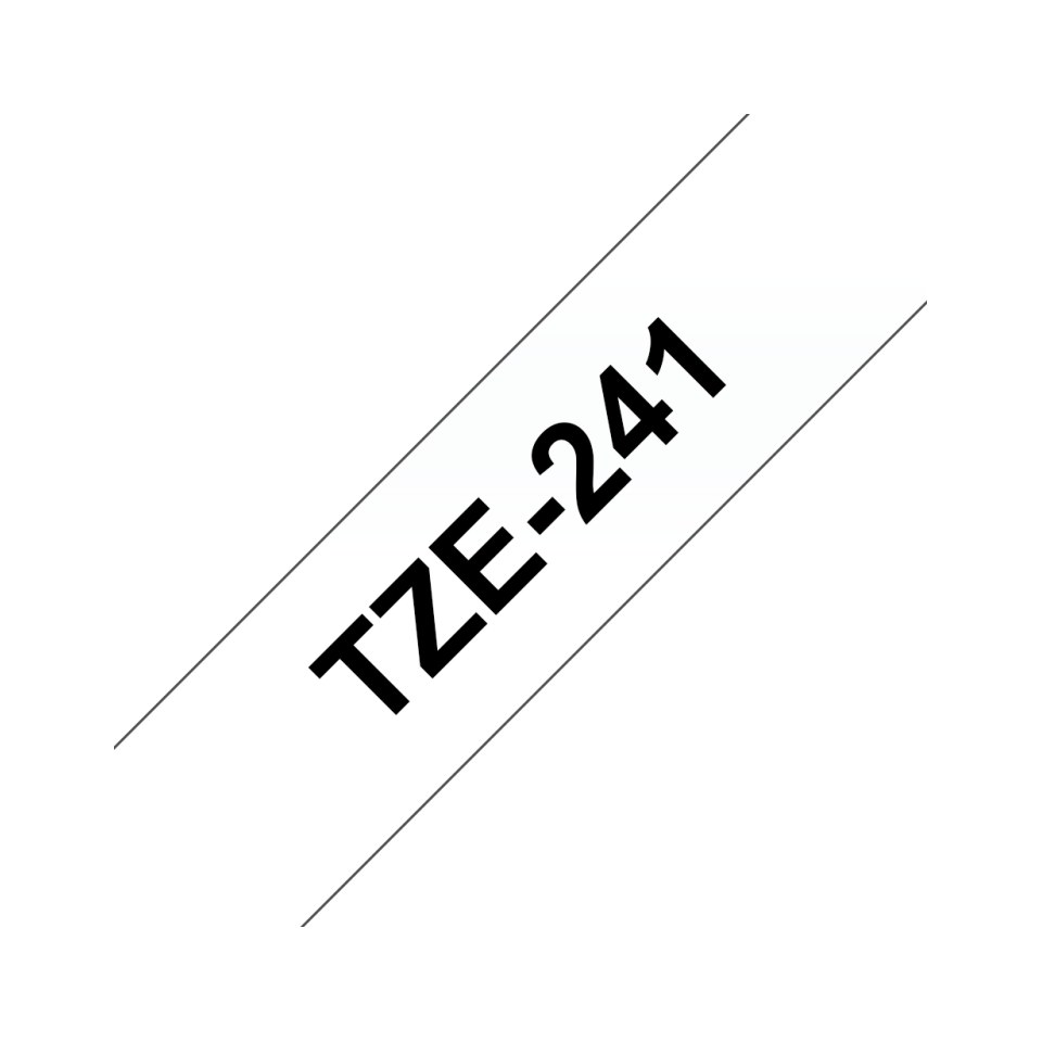 Brother TZe241 - Ruban d'étiquettes pour P-Touch 18 mm noir sur blanc