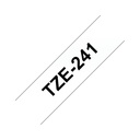 Brother TZe241 - Ruban d'étiquettes pour P-Touch 18 mm noir sur blanc