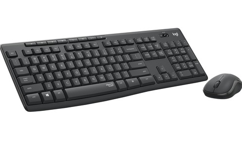 Logitech MK295 Silent Wireless Combo clavier RF sans fil Belge Noir