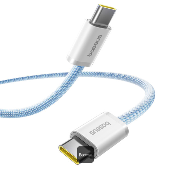 [P10381400311-00] Baseus - Data Cable Dynamic 4 Series (P10381400311-00) - Type-C, Fast Charge, 100W, 480Mbps, Smart Chip, 1m - Blue