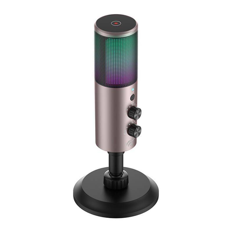 [GK61] Havit - Gaming Microphone (GK61) - RGB Lights, USB-C, 100-18000 Hz - Gray